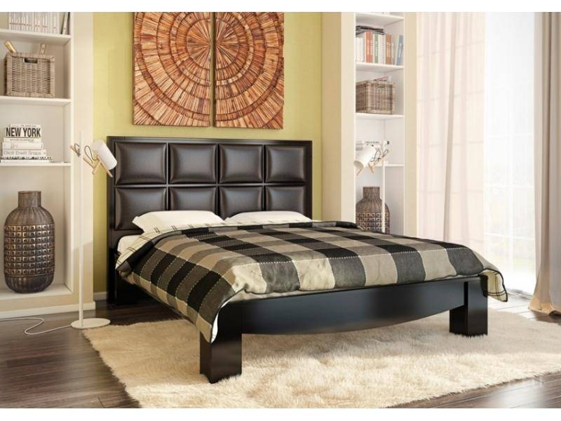 кровать с изголовьем из экокожи эвита в Нижневартовске