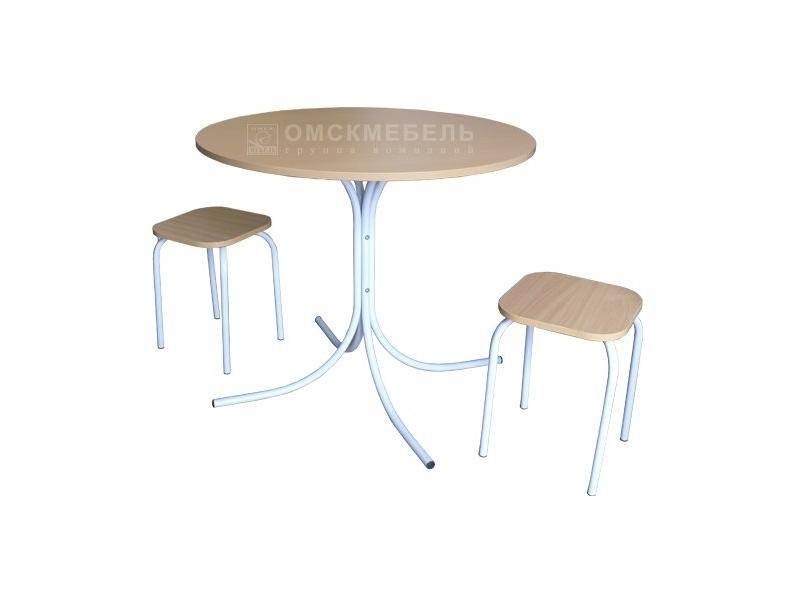 стол круглый с пластиковой столешницей в Нижневартовске