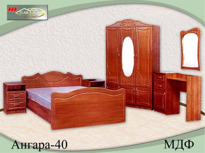 спальный гарнитур ангара 40 (мдф) в Нижневартовске