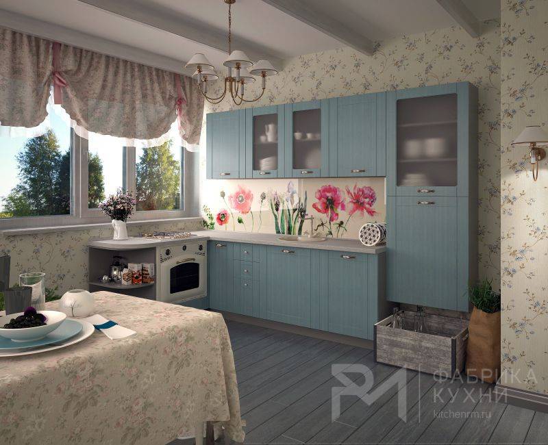 уютная кухня из дерева тополь скай в Нижневартовске