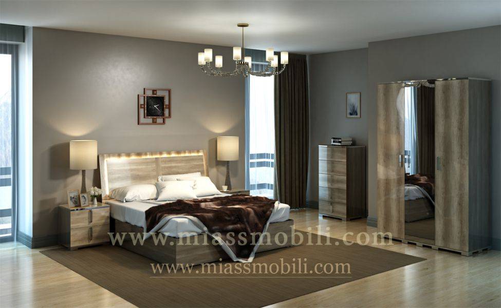 спальный гарнитур canaletto дуб каньон в Нижневартовске