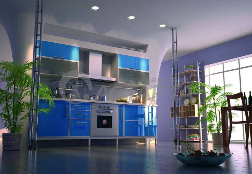 кухня милана в алюминиевой рамке в Нижневартовске