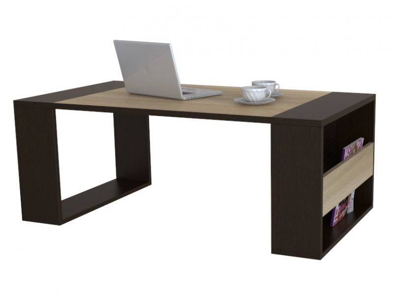 стол журнальный beautystyle 25 венге/сонома без стекла в Нижневартовске