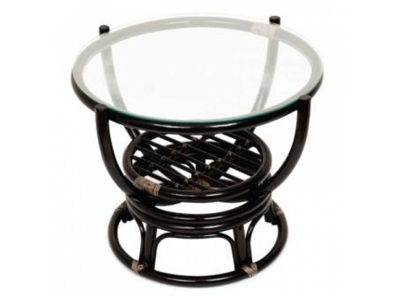 стол из ротанга со стеклом теодор в Нижневартовске