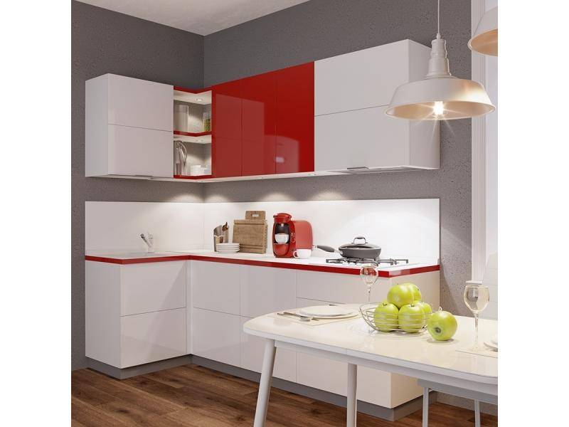 красно-белая кухня сан в Нижневартовске