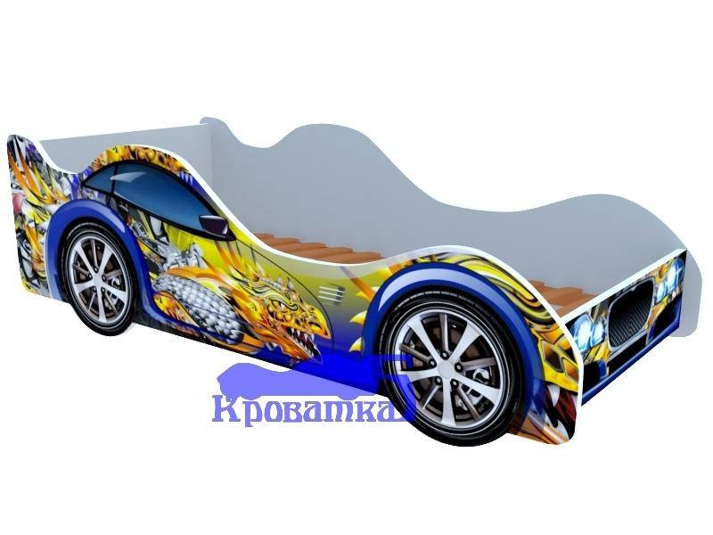 кровать для мальчика синий дракон в Нижневартовске