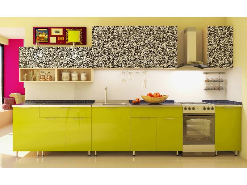 кухня прямая бельканто фасады мдф в Нижневартовске