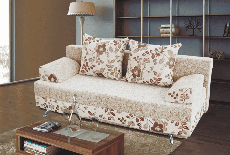 прямой диван с цветами волна в Нижневартовске