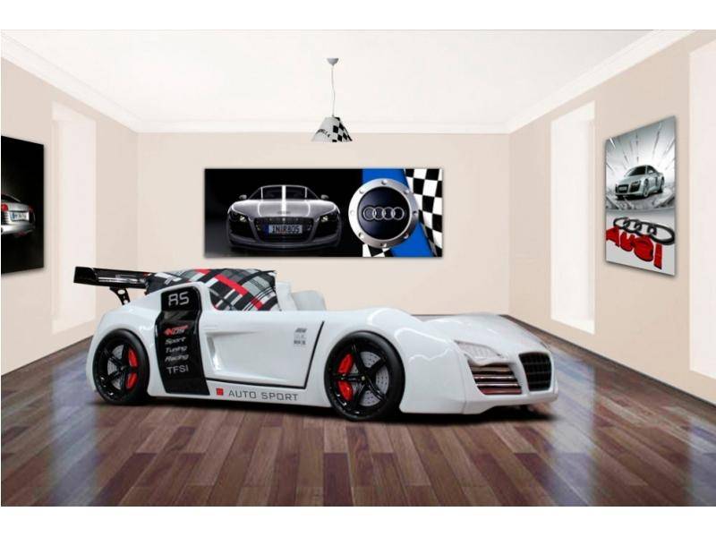 кровать машина audi v8 белая в Нижневартовске