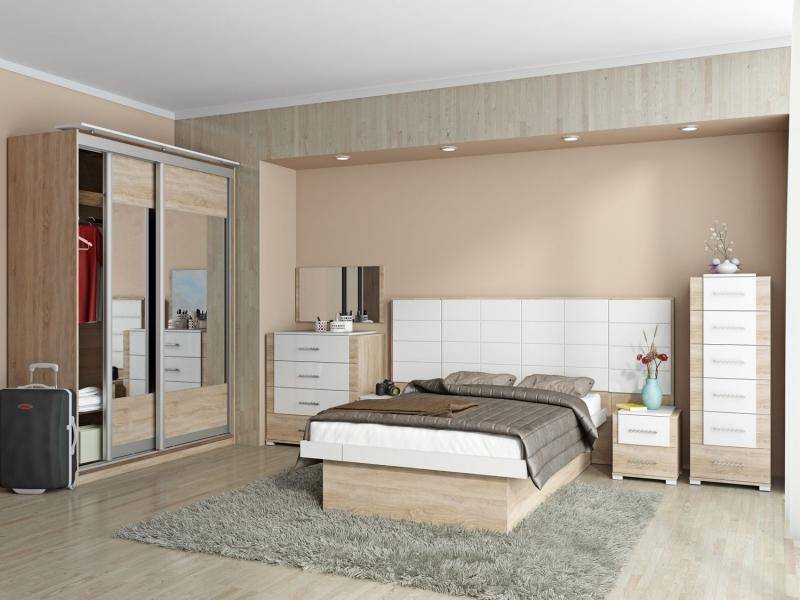 светлая спальня композиция 16 в Нижневартовске