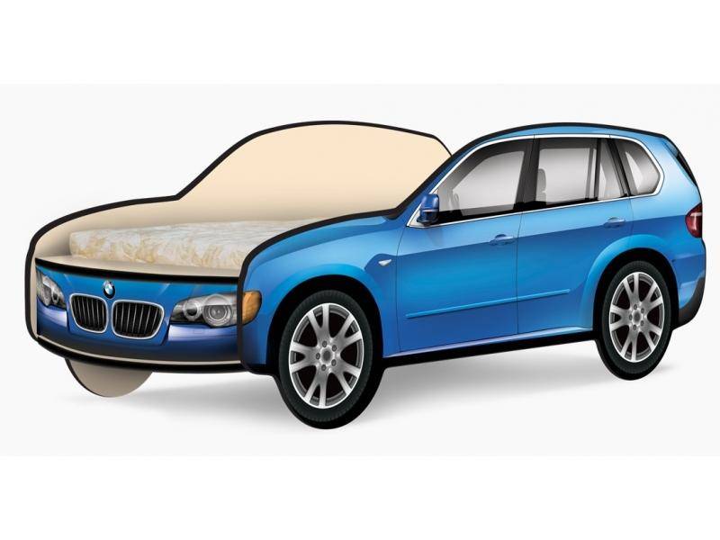 кровать-машина кроссовер биэм синий в Нижневартовске