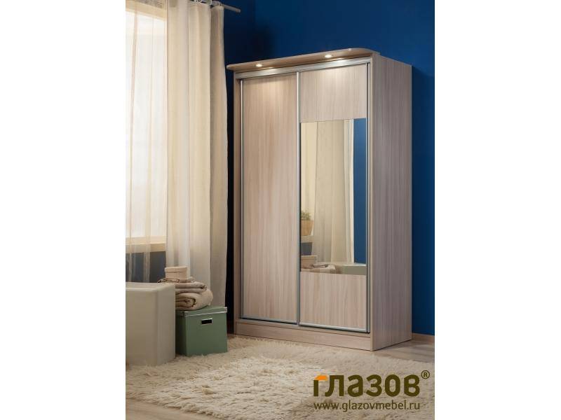 шкаф-купе с зеркалом и подсветкой в Нижневартовске
