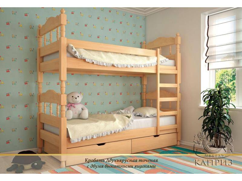 кровать двухъярусная точеная в Нижневартовске