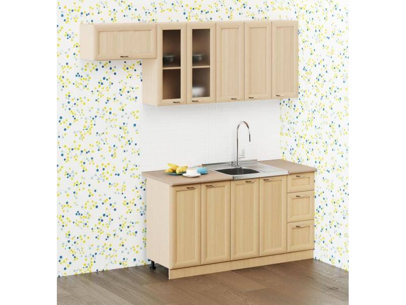 светлый модульный кухонный гарнитур в Нижневартовске