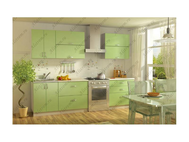 кухня прямая мдф мыло глянцевый металлик в Нижневартовске