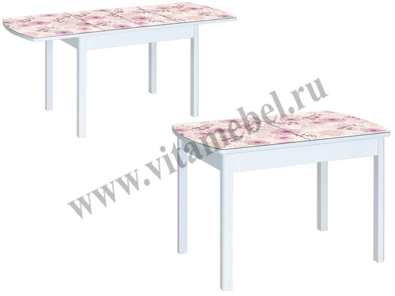 стол 29 раздвижной с фотопечатью на деревянной опоре в Нижневартовске