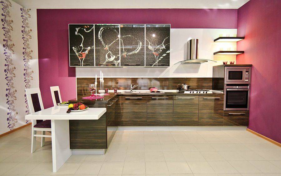 кухня стила fashion в алюминиевом профиле в Нижневартовске