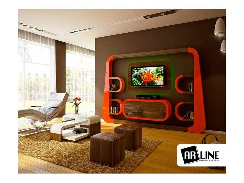 радиусная мебель для гостиной в Нижневартовске