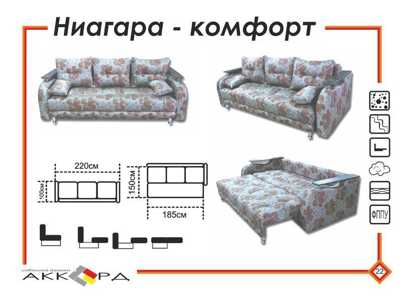 современный диван ниагара в Нижневартовске