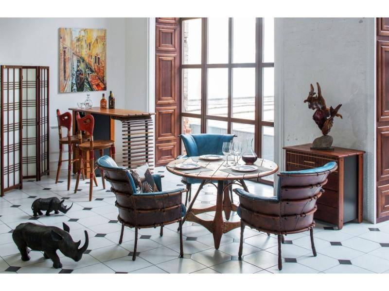 гостиная в лофт интерьере в Нижневартовске