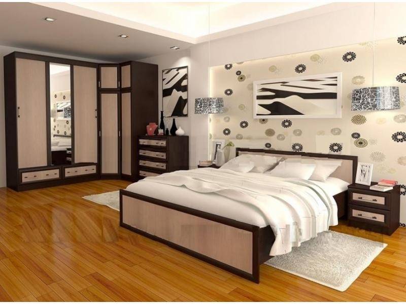 уютная спальня в интерьере в Нижневартовске