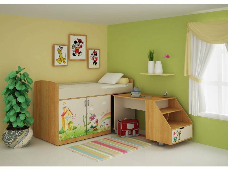 кровать детская комбинированная гномик в Нижневартовске