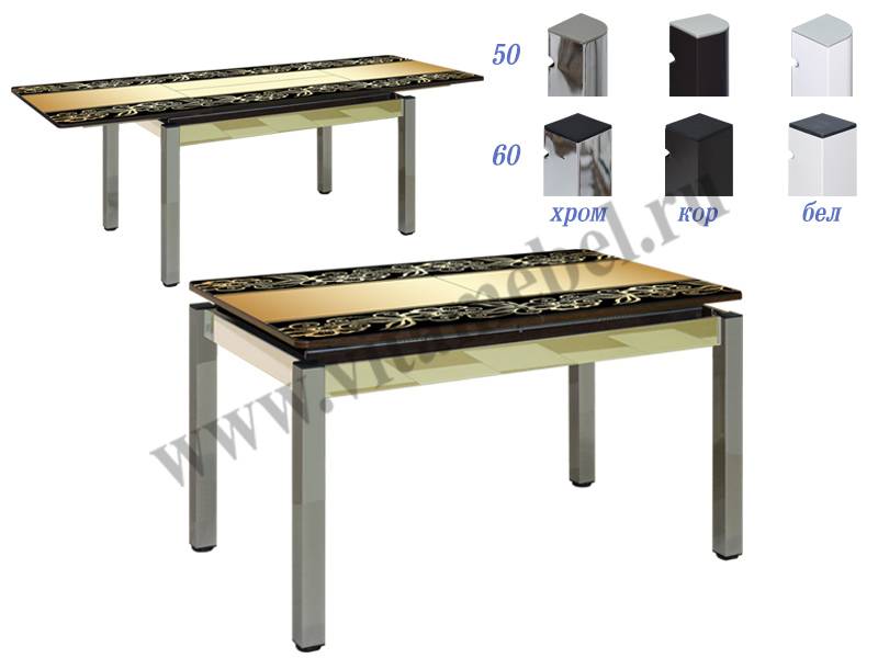 стол 25 раздвижной с фотопечатью в Нижневартовске
