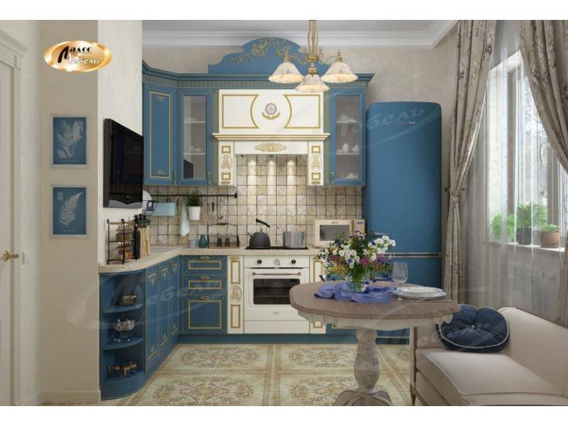 синяя матовая кухня сифора дем в Нижневартовске