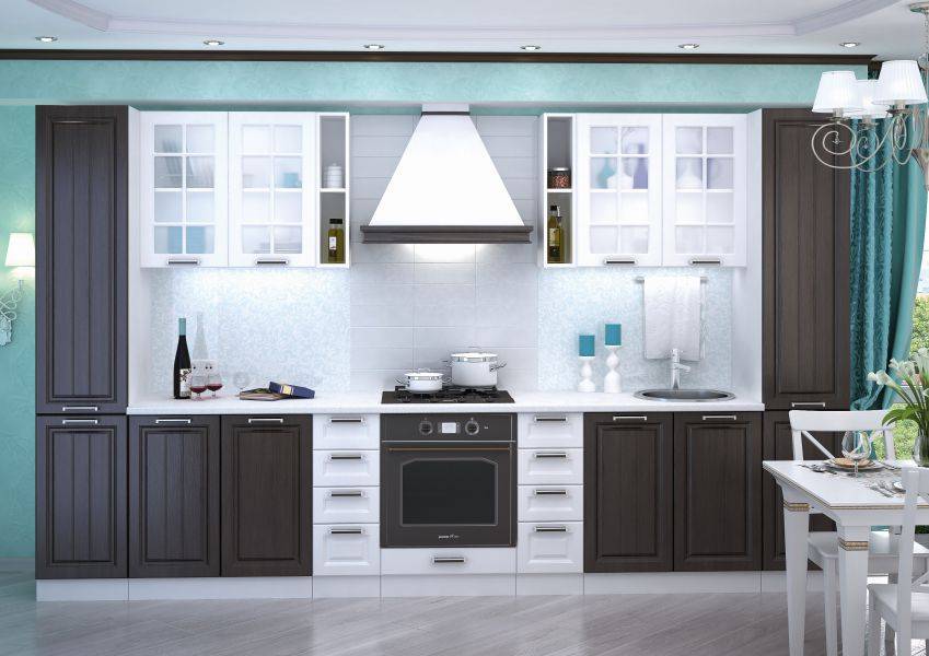 стильная прямая кухня в Нижневартовске