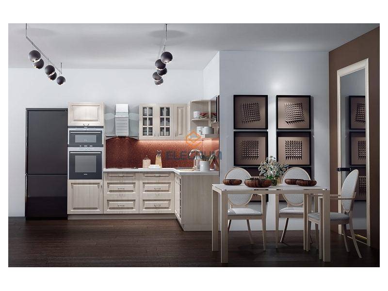 светлый кухонный гарнитур палас клён в Нижневартовске