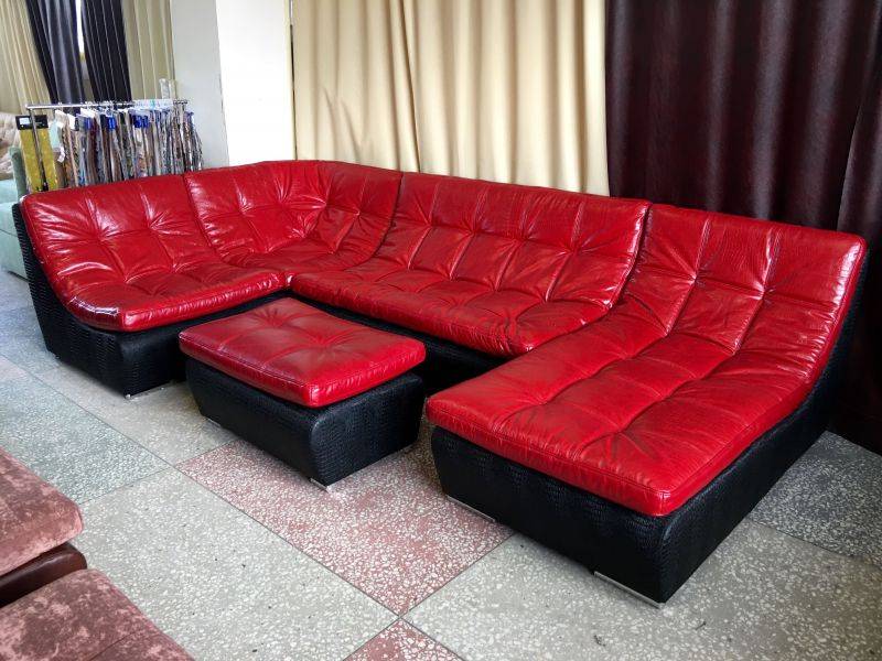 модульный угловой кожаный диван ланкастер в Нижневартовске