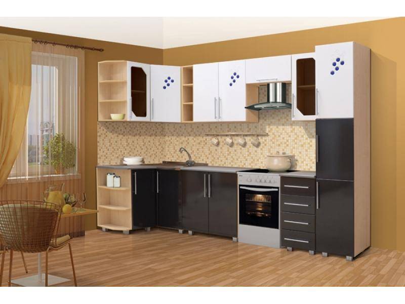 кухонный гарнитур угловой виноградная лоза в Нижневартовске