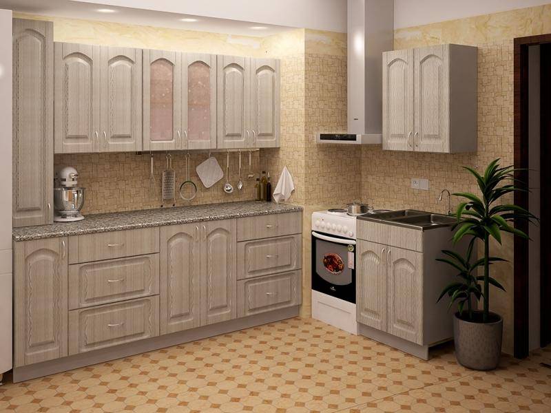 светлая кухня metrio д 2.1 в Нижневартовске