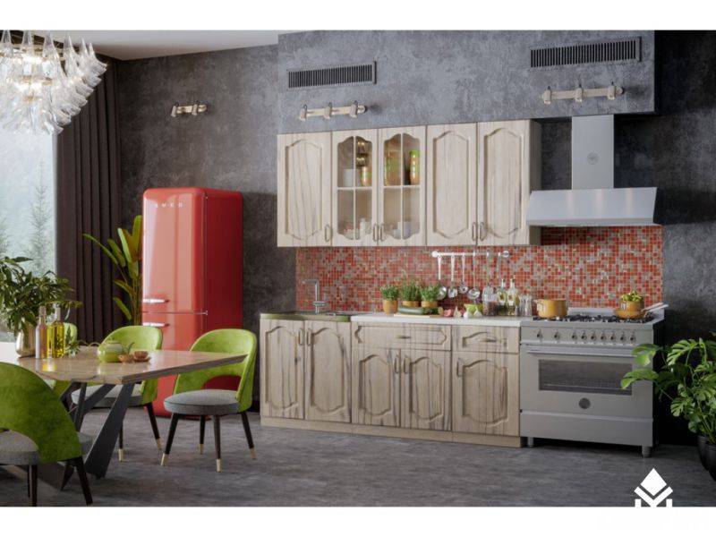 кухонный гарнитур капучино с фасадами мдф в Нижневартовске