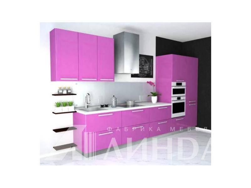 кухня глосс мдф, пвх виолетта глянец в Нижневартовске