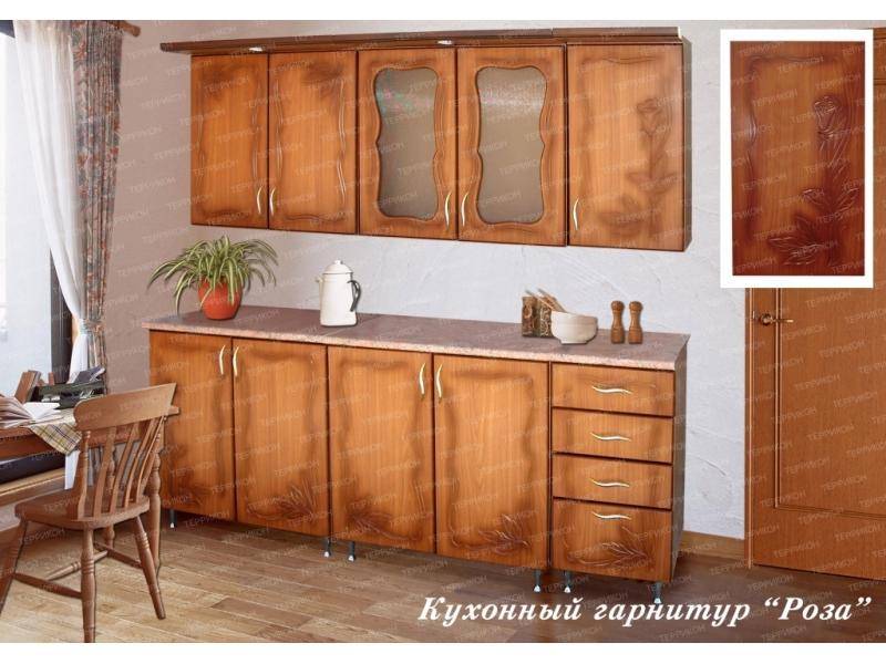 кухонный гарнитур прямой роза в Нижневартовске