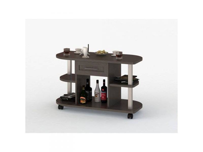 журнальный стол с открытыми полками и выдвижным ящиком соло 039 в Нижневартовске