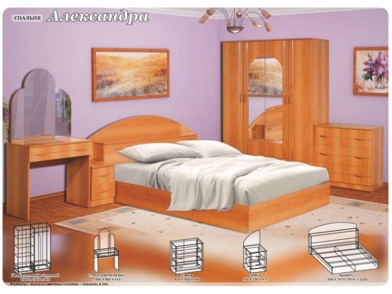 спальный гарнитур александра в Нижневартовске