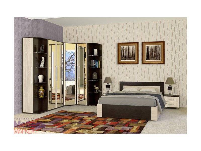 спальня берта 1 с угловым шкафом в Нижневартовске