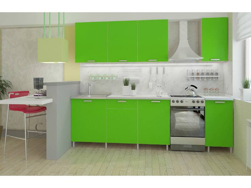 кухня прямая бельканто фасады лдсп в Нижневартовске