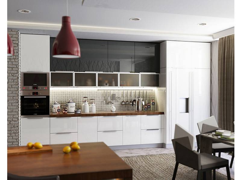 кухня прямая мдф бонни в Нижневартовске