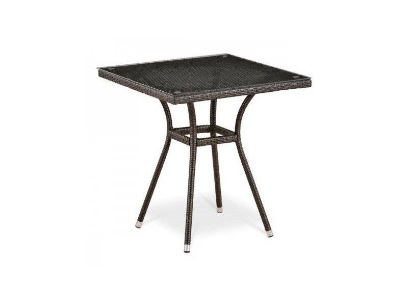 стол из ротанга t282bnt-w51-70x70 brown в Нижневартовске