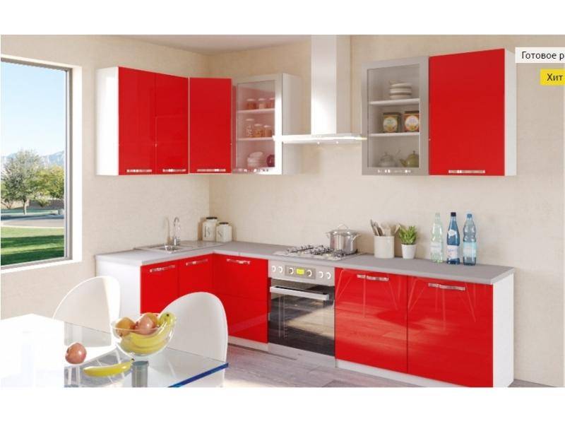 красная кухня сет 3 в Нижневартовске