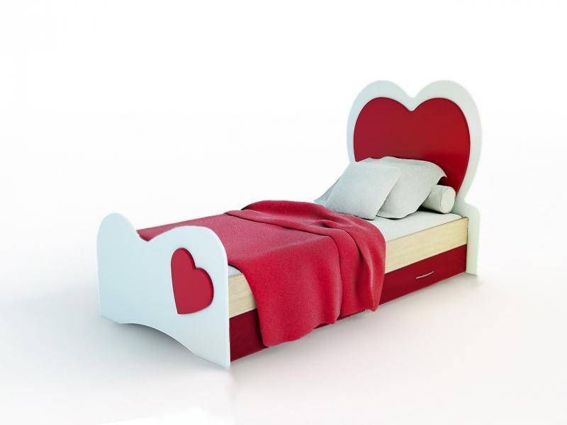 кровать сердце с ящиками 170 в Нижневартовске