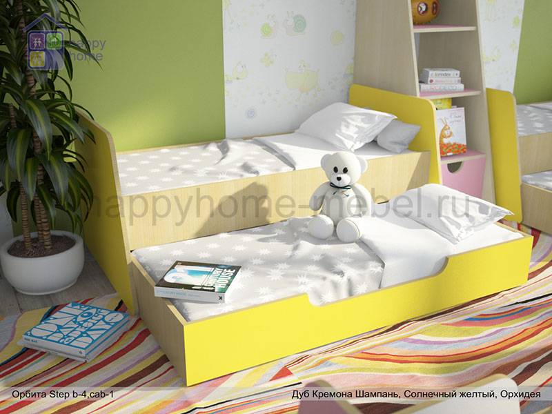 выдвижная двухъярусная кровать орбита step b4 в Нижневартовске