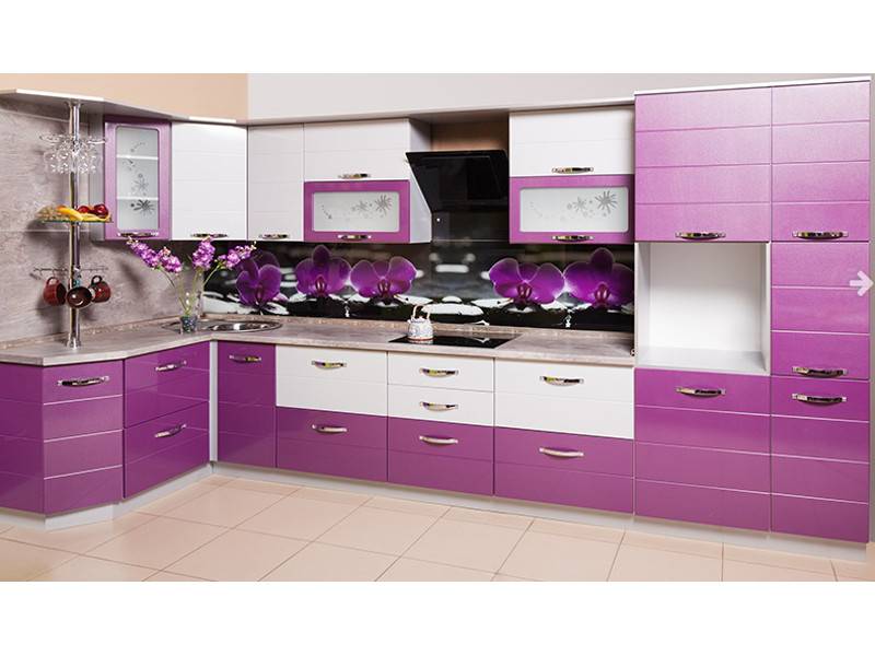 кухня угловая орхидея в Нижневартовске