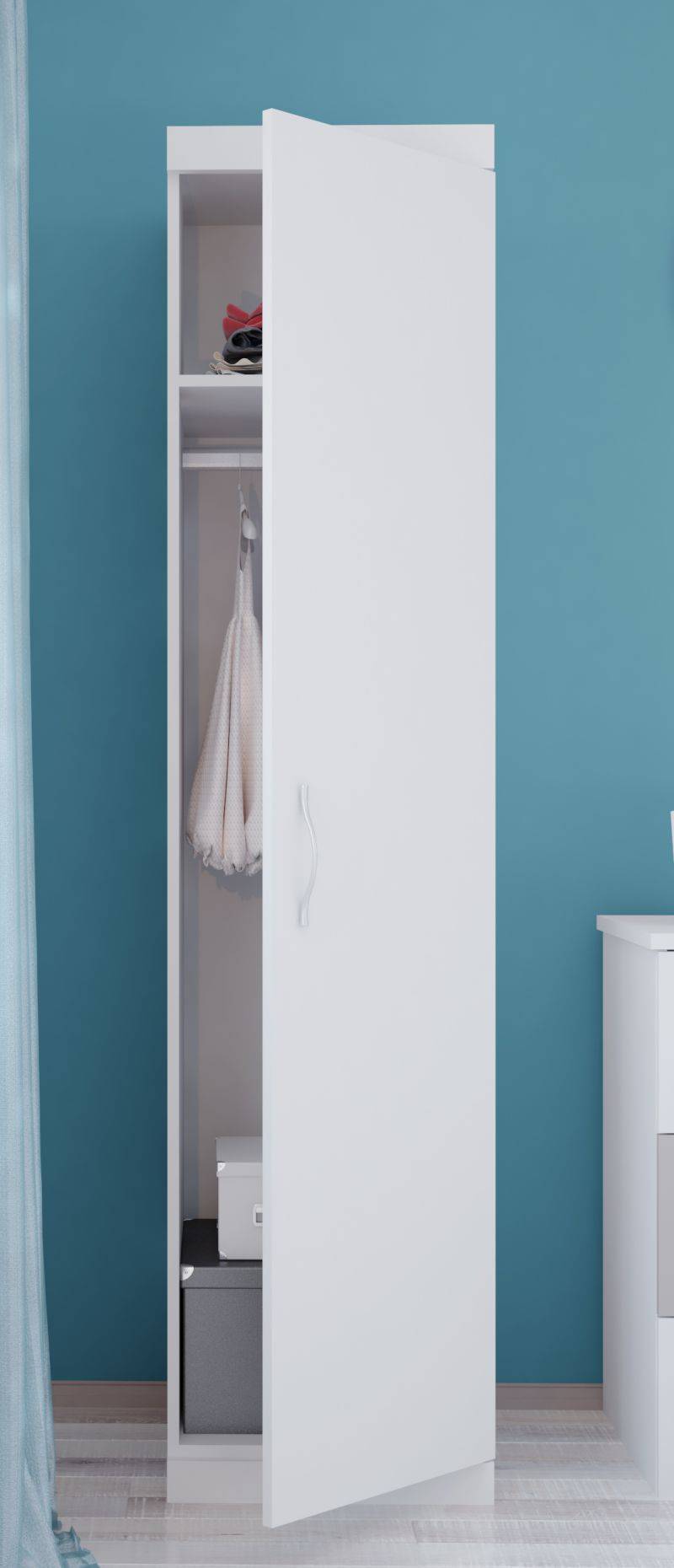 шкаф-пенал polini classic белый снег-макиато в Нижневартовске