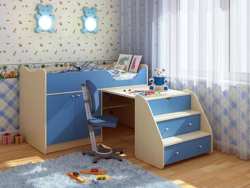 детская кровать с бортиками приют-мини 007 м3 в Нижневартовске