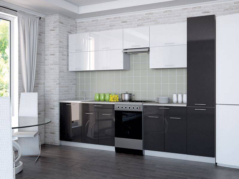 кухня прямая мила глосс в Нижневартовске