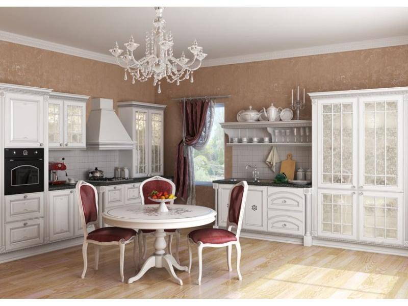 классическая белая кухня в Нижневартовске